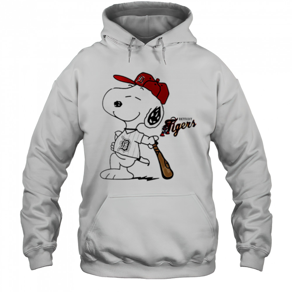 Detroit Tigers Collab Snoopy 2025 Baseball shirt Hoodie