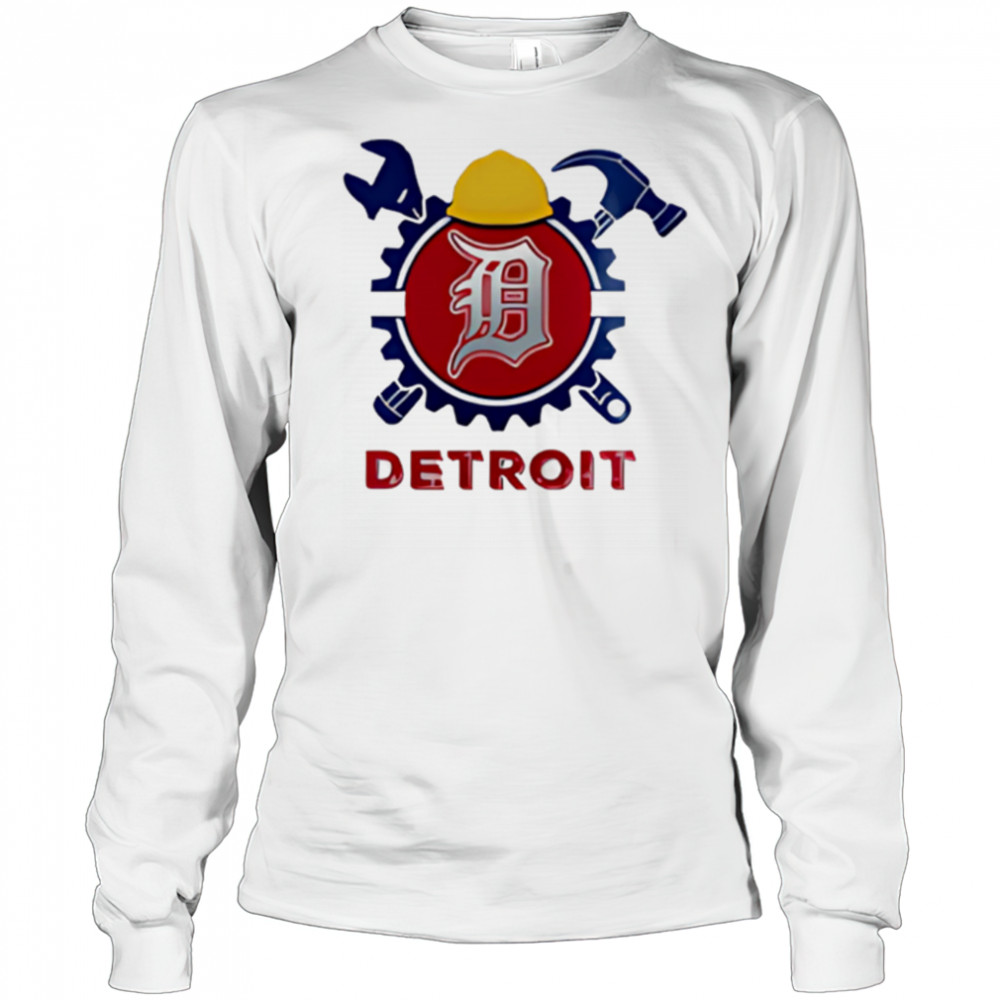 Detroit Tigers Happy Labor Day USA Baseball shirt Long Sleeved