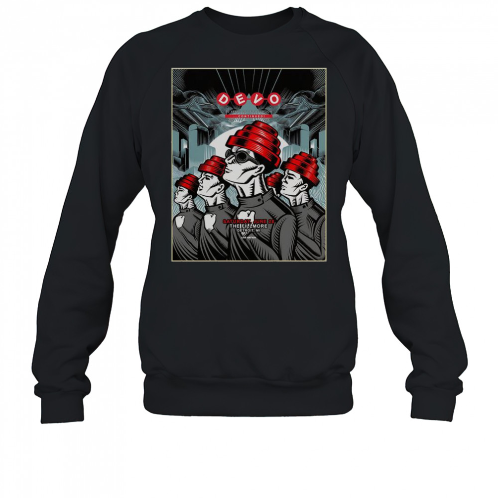 Devo Jun 28 2025 The Fillmore Detroit MI Poster T-Shirt Sweatshirt