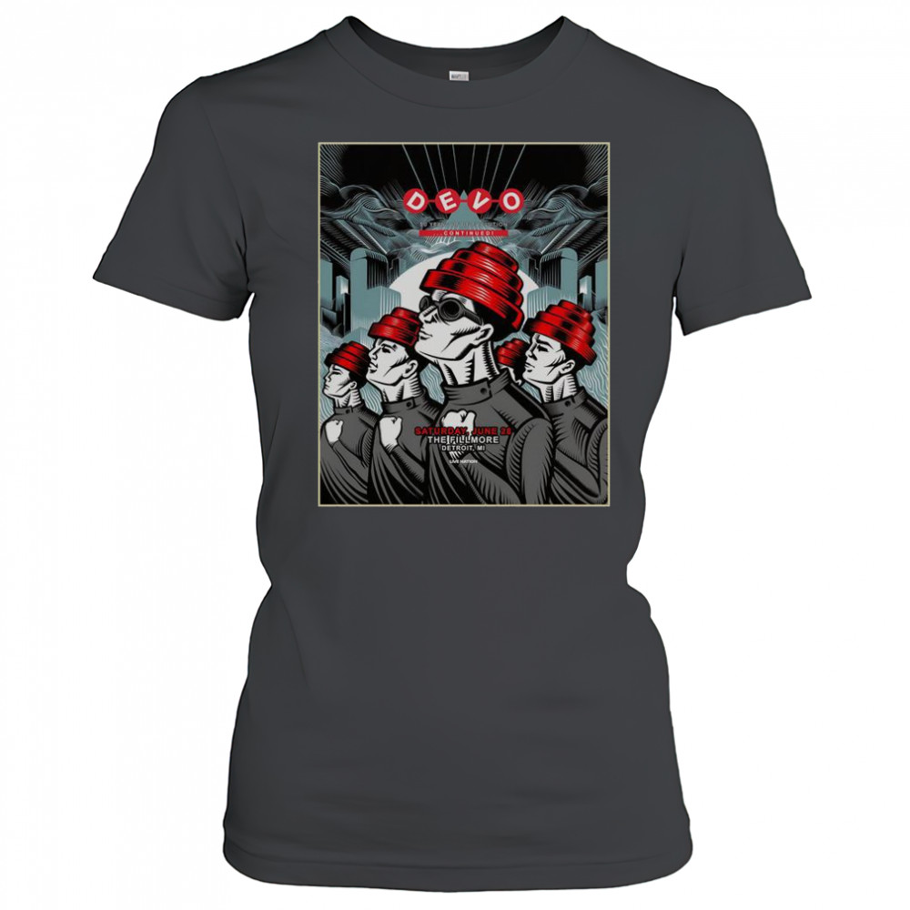 Devo Jun 28 2025 The Fillmore Detroit MI Poster T-Shirt Women's T-shirt