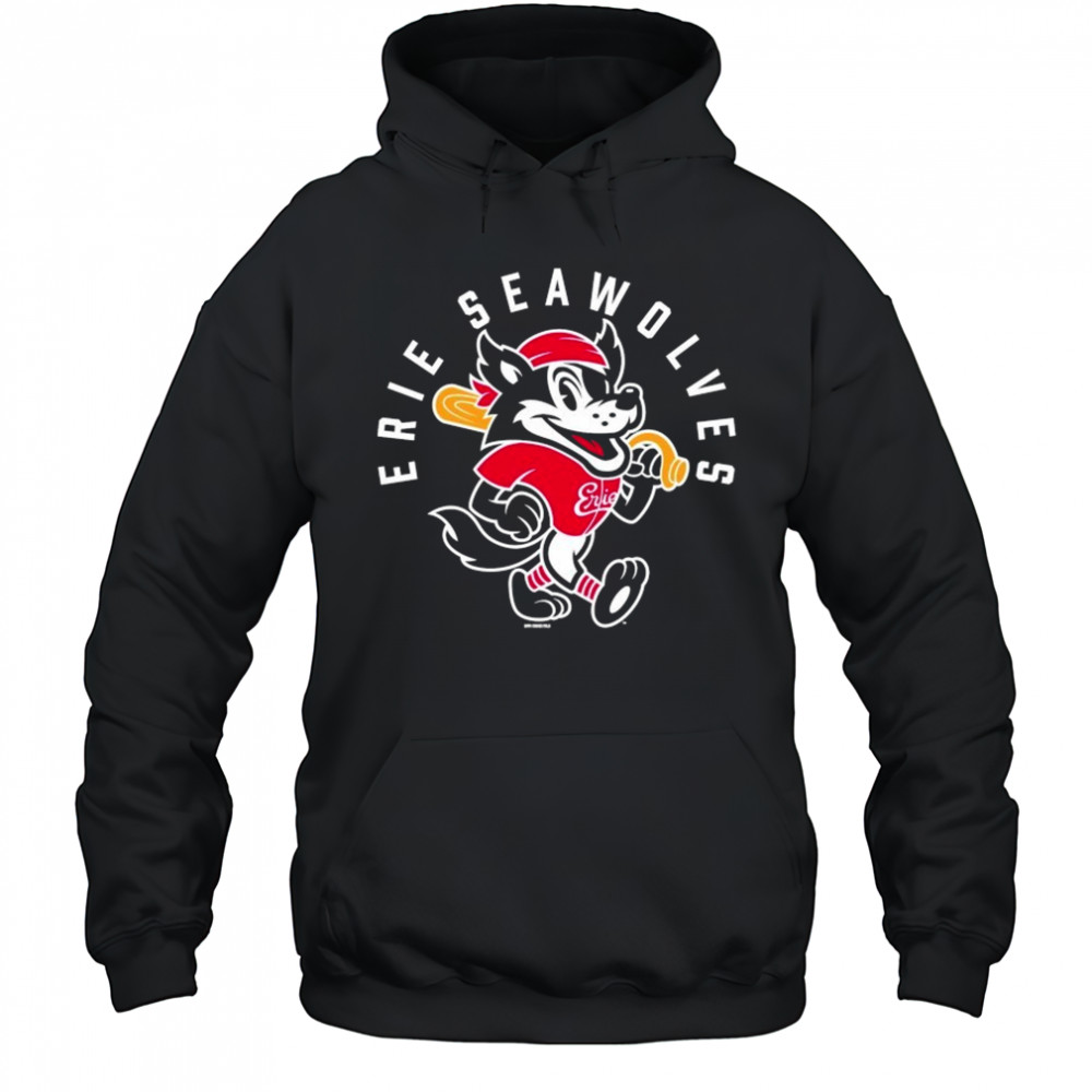 Erie Seawolves Fauxback Secondary Mascot T-shirt Hoodie