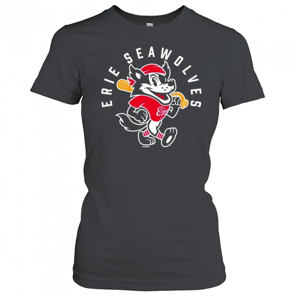 Erie Seawolves Fauxback Secondary Mascot T-shirt Women's T-shirt