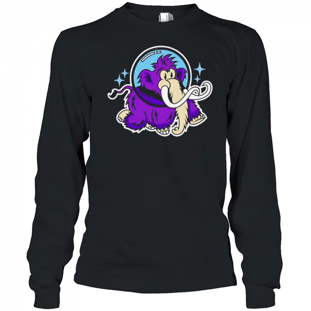 Erie seawolves nec moon mammoths logo shirt Long Sleeved