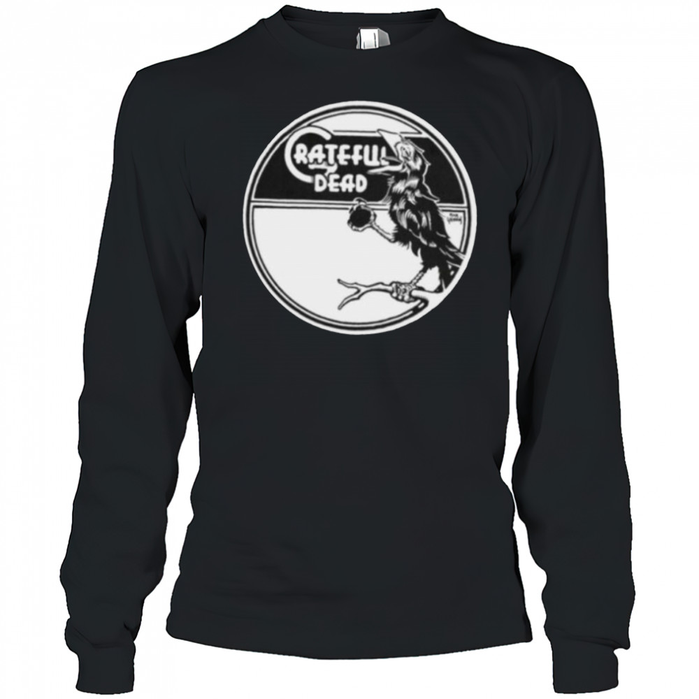 Grateful Dead Wake of the Flood Crow Label Vintage Band Shirt Long Sleeved