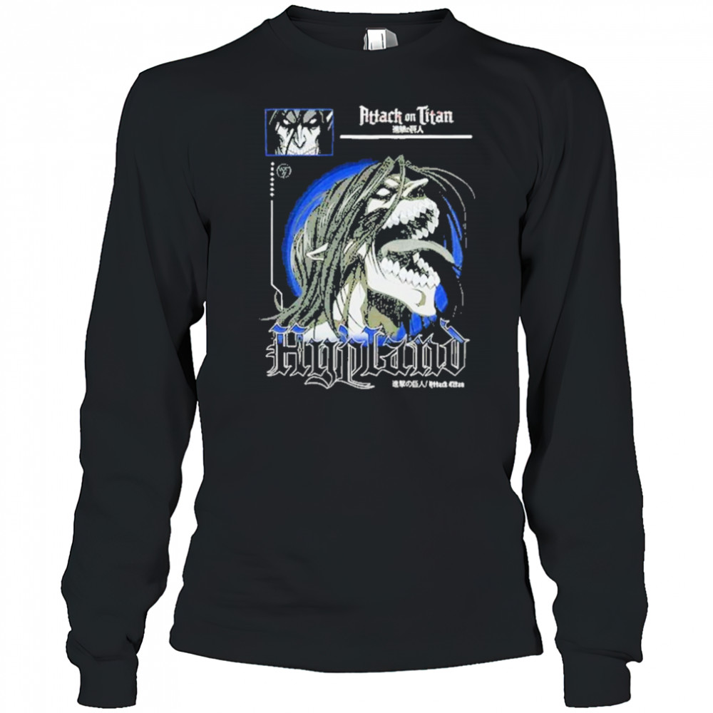 Hypland Aot Roar Eren T-Shirt Long Sleeved