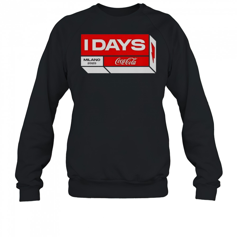 I-Days Festival Milano 2025 Cocacola Italy Merch From June 2-August 27 2025 Two Sided T-Shirt Sweatshirt
