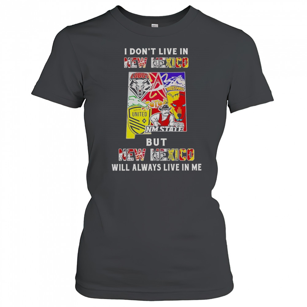 I Don’t Live In New Mexico But New Mexico Will Always Live In Me Sport Teams T-Shirt Women's T-shirt