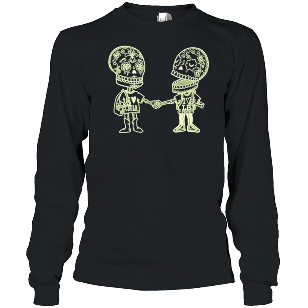 Long Beach State Sugar Skull T-shirt Long Sleeved