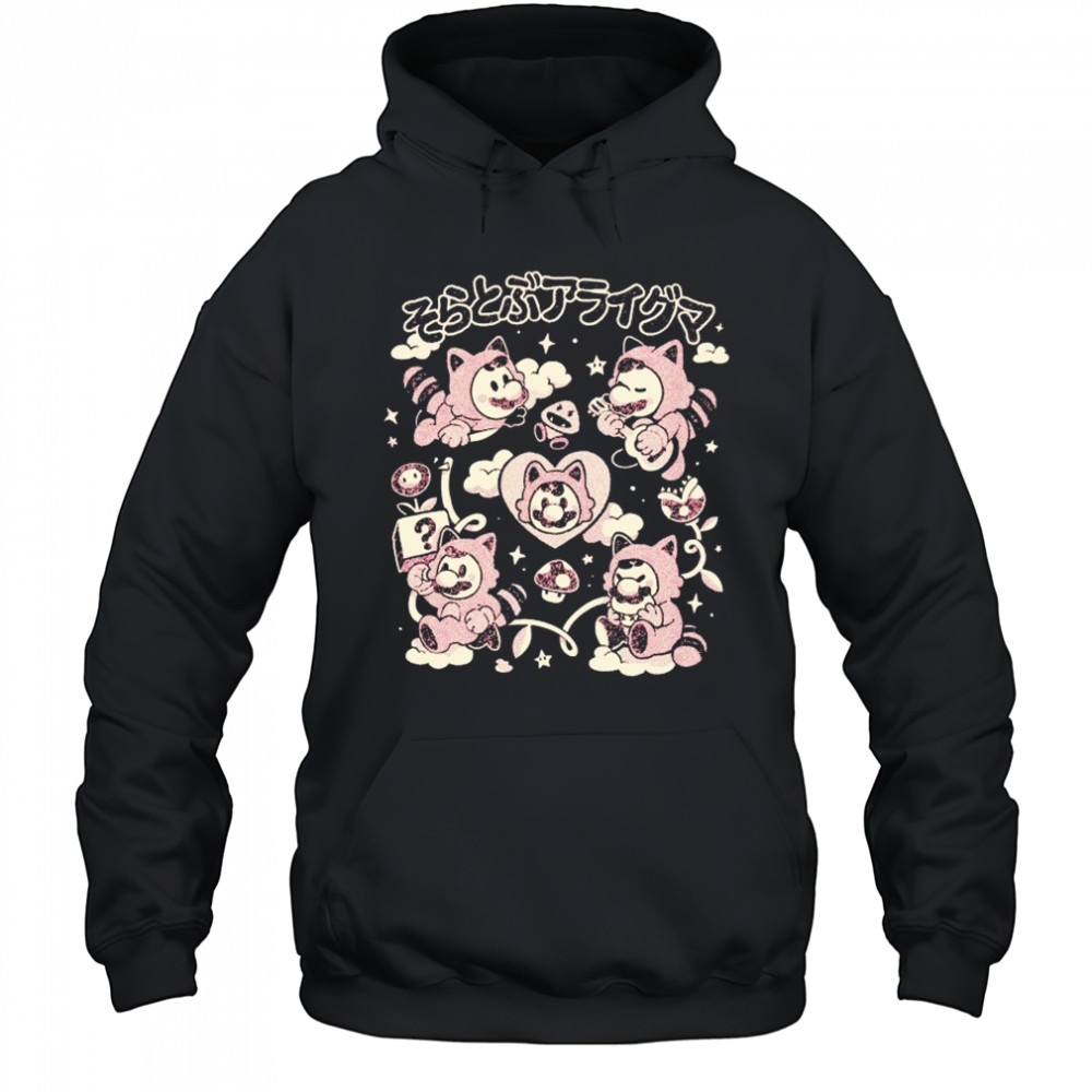 Mario Flying Raccoon Club T-shirt Hoodie