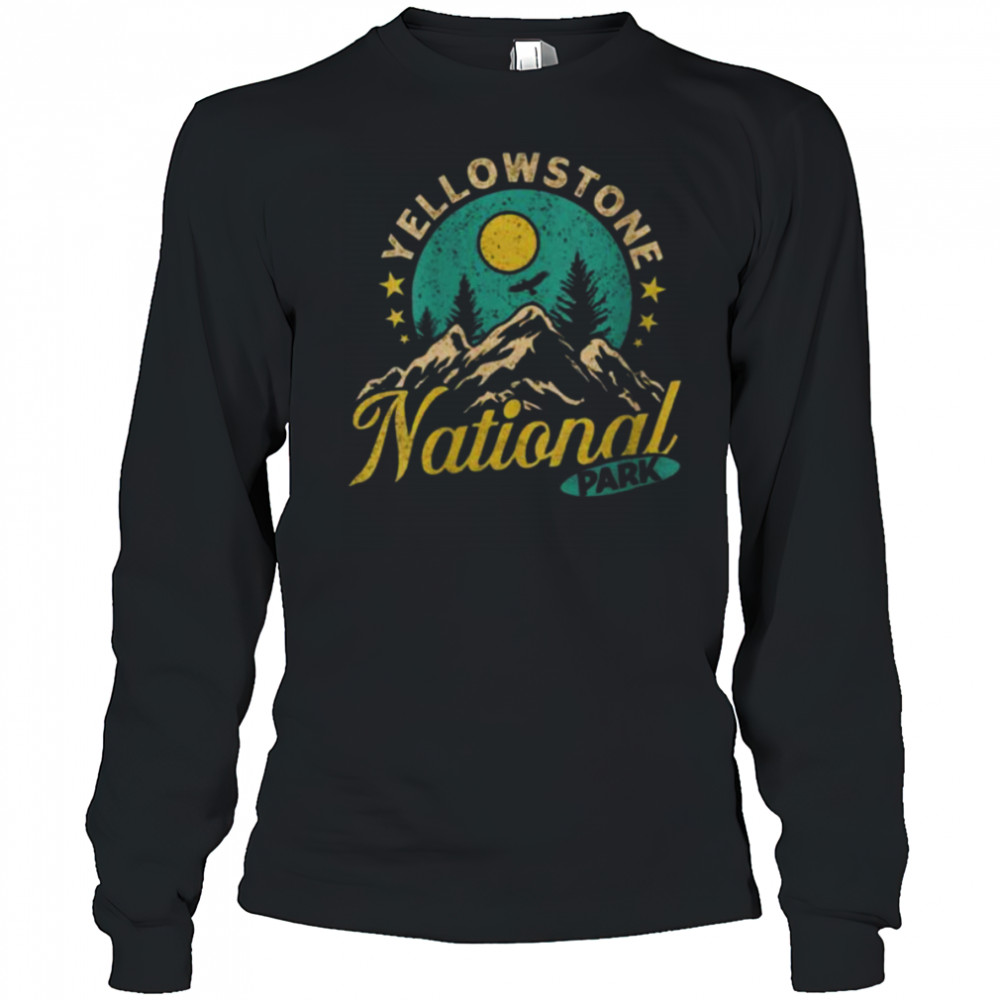 Montana YELLOWSTON NATIONAL PARK Funny Wyoming Shirt Long Sleeved