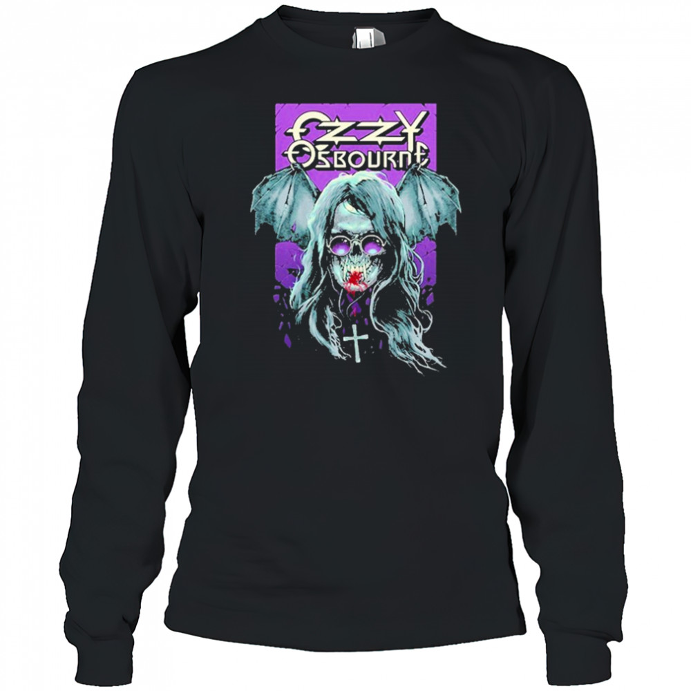 Ozzy Osbourne Ozzy Bat T-shirt Long Sleeved