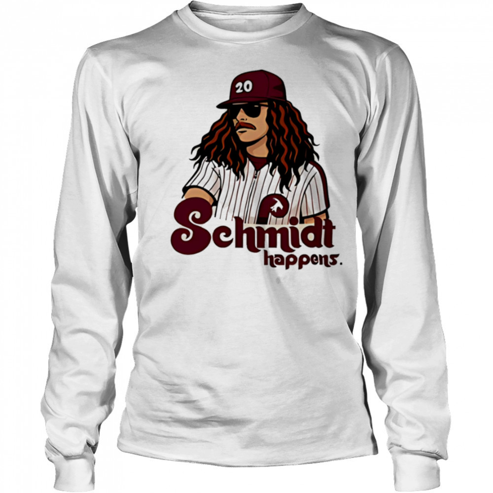Philadelphia Phillies Mike Schmidt happens shirt Long Sleeved