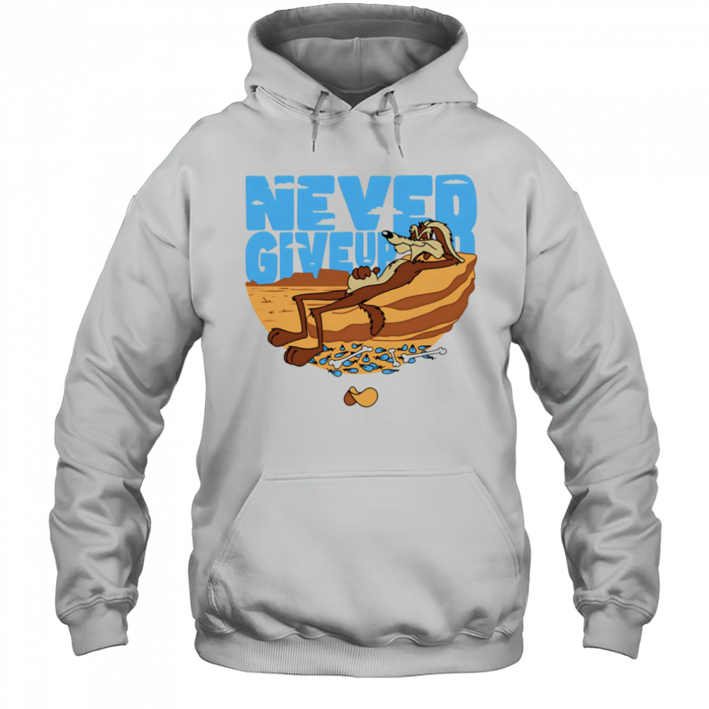 Ralph Wolf never give up shirt Hoodie