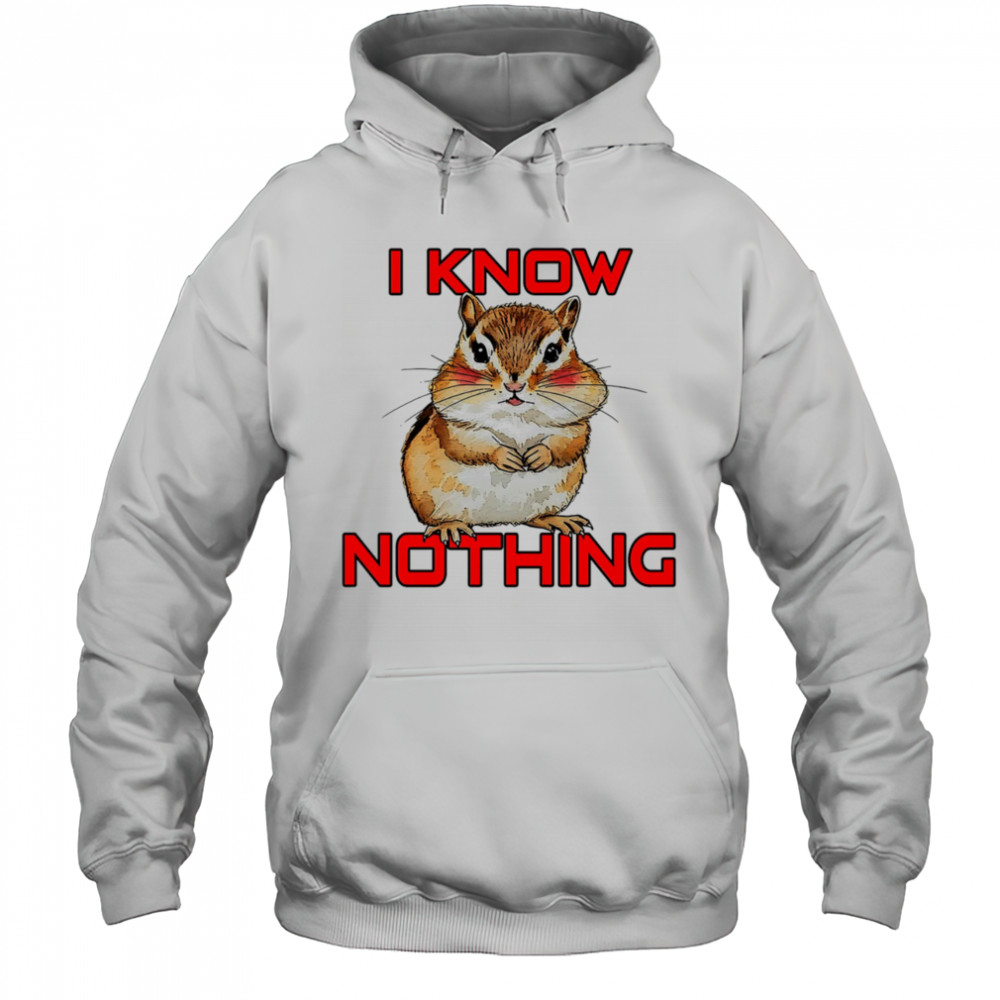 Squirrel I know nothing shirt Hoodie