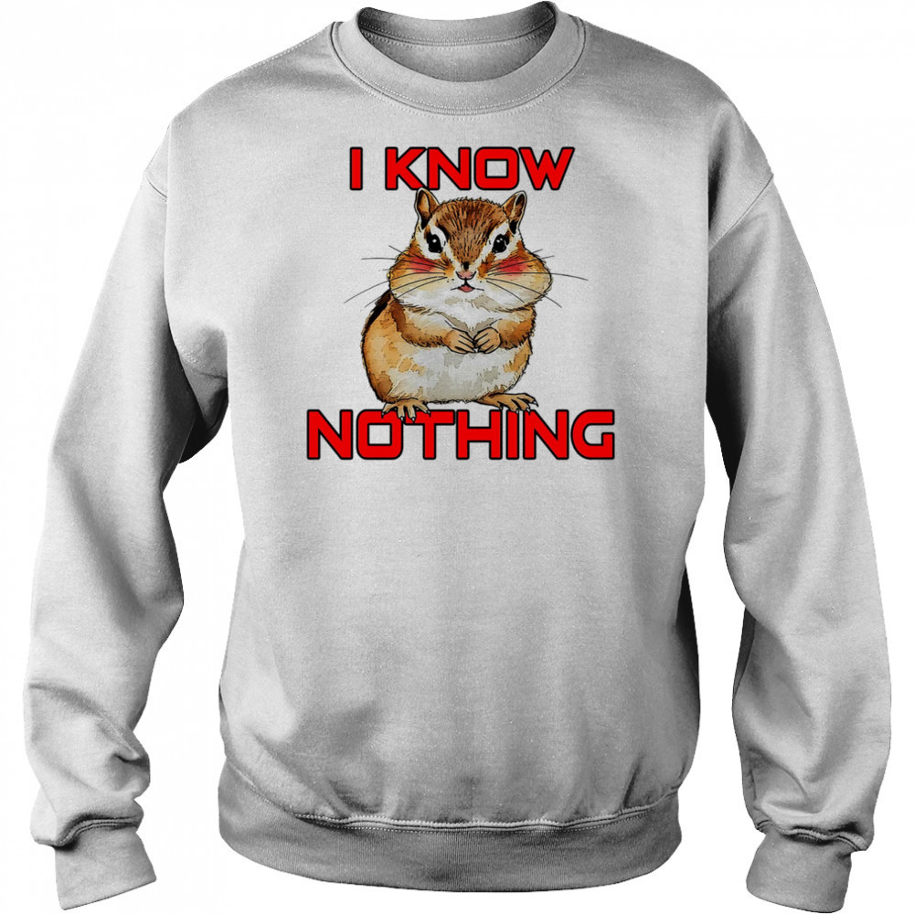 Squirrel I know nothing shirt Hoodie