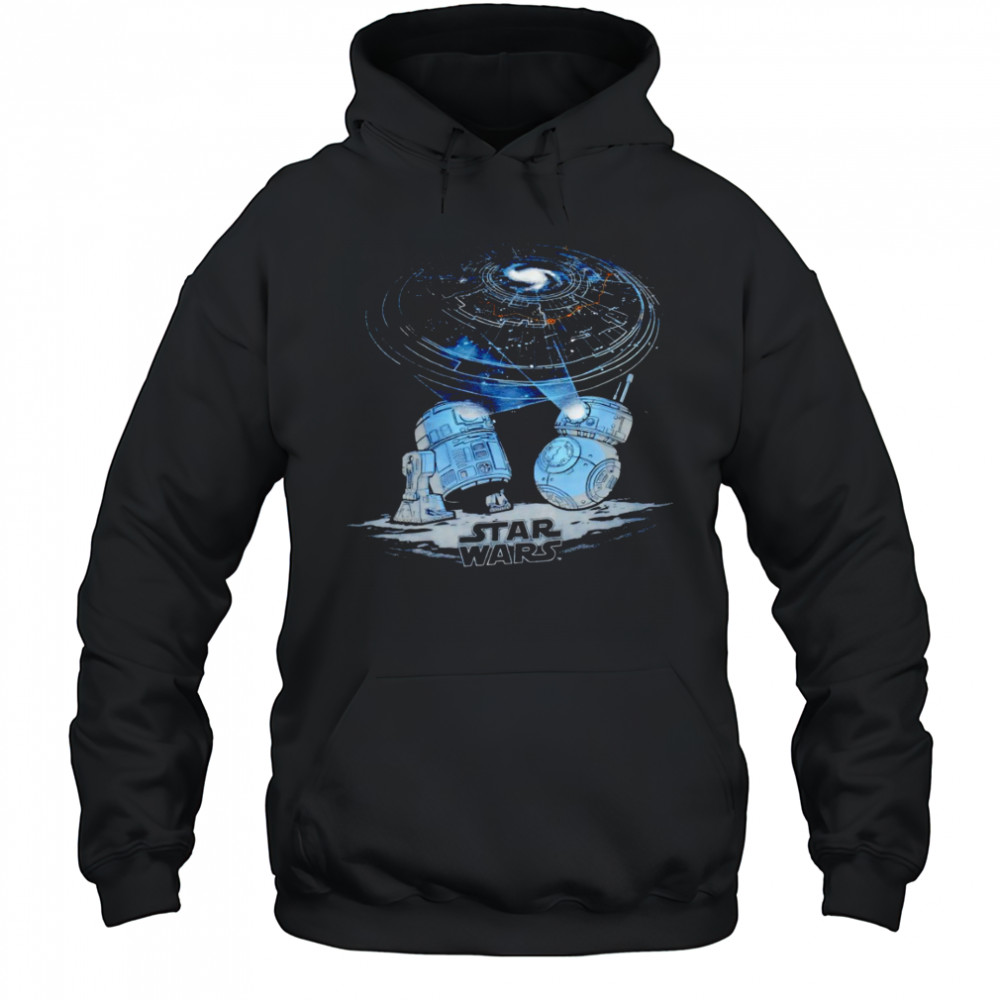 Star Wars BB-8 and R2-D2 Map vintage shirt Hoodie