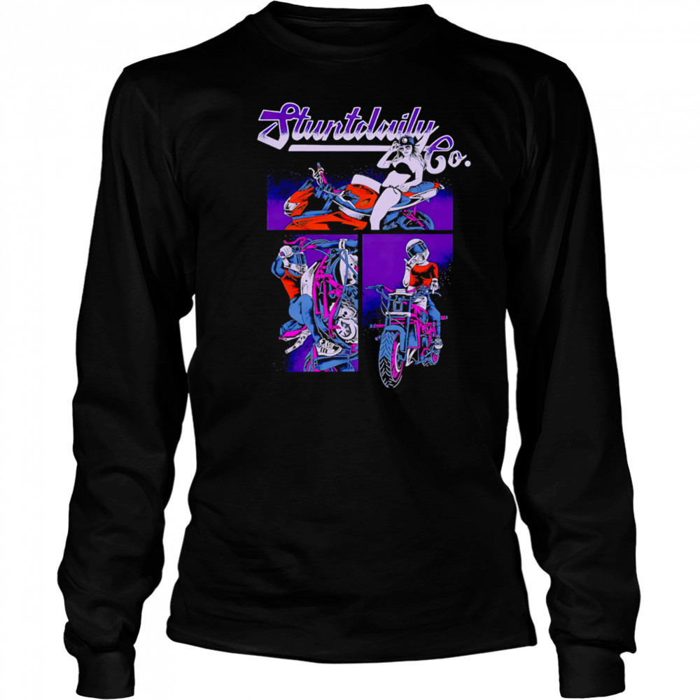Stunt Daily Co Moto Sexy Girl shirt Long Sleeved
