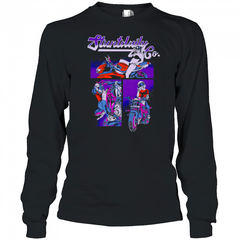 Stunt Daily Co Moto Sexy Girl shirt Long Sleeved