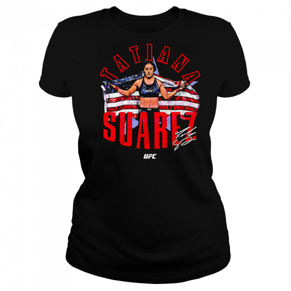Tatiana Suarez Ufc Fighter American Flag shirt Women's T-shirt