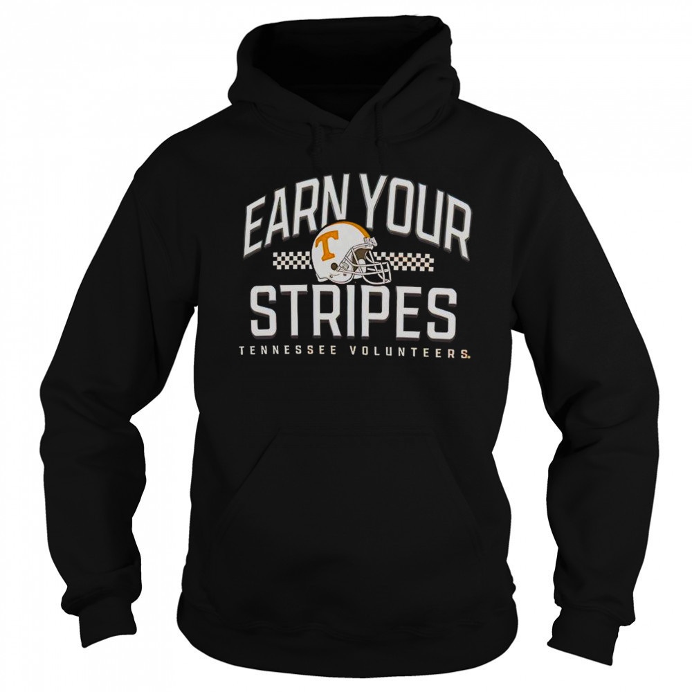 Tennessee Volunteers Earn Your Stripes Helmet T-Shirt Sweatshirt