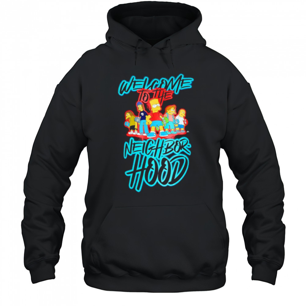 The Simpsons Welcome to the Neighborhood cartoon shirt Hoodie