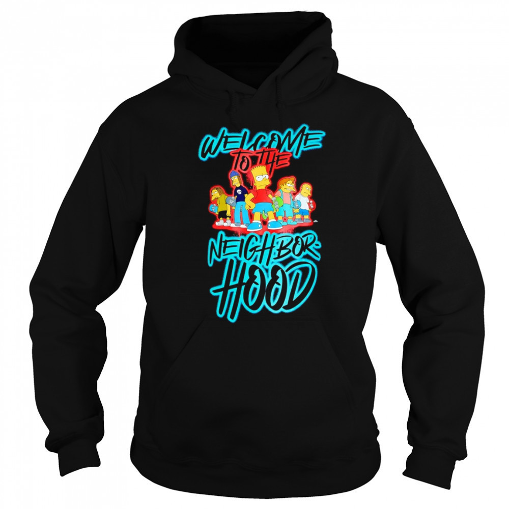 The Simpsons Welcome to the Neighborhood cartoon shirt Sweatshirt
