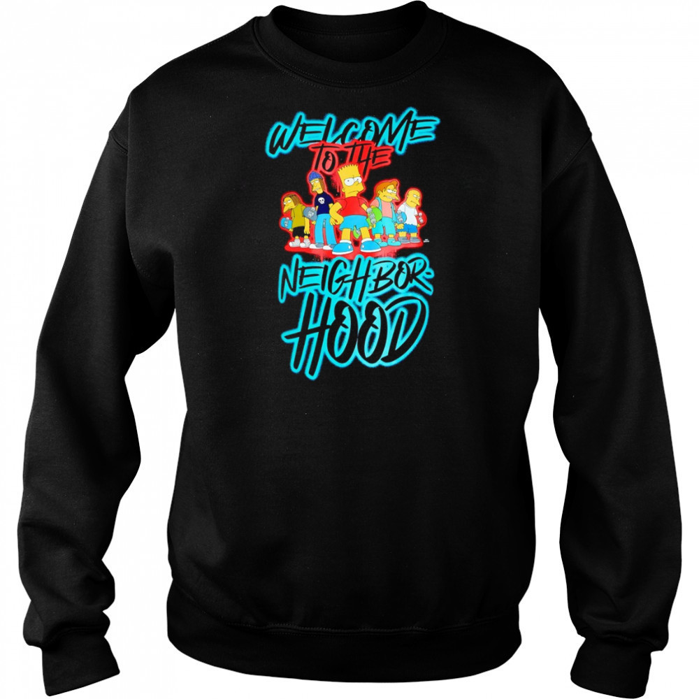 The Simpsons Welcome to the Neighborhood cartoon shirt Hoodie
