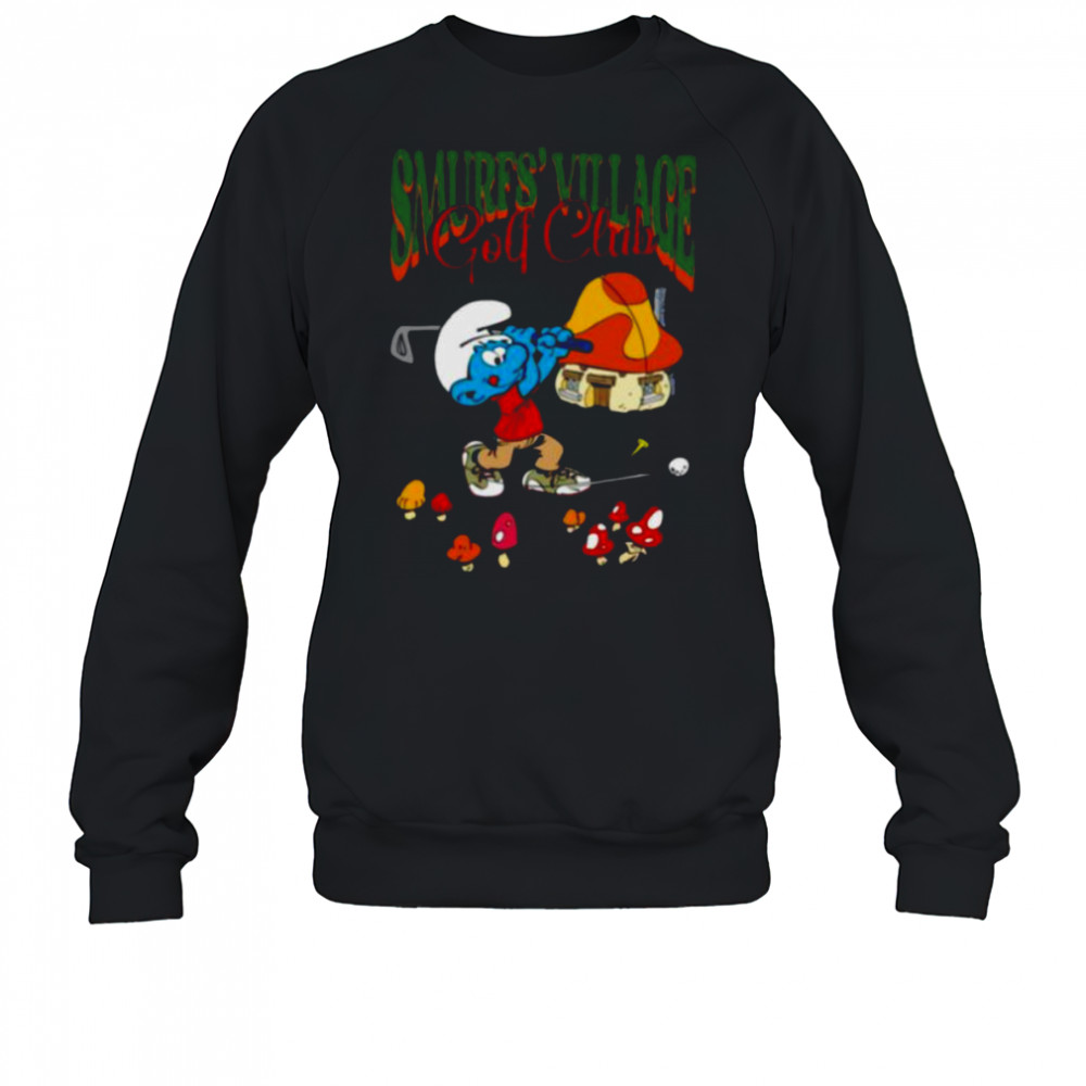 The Smurfs Smurf’s Village Golf Club Retro Cartoon Shirt Sweatshirt