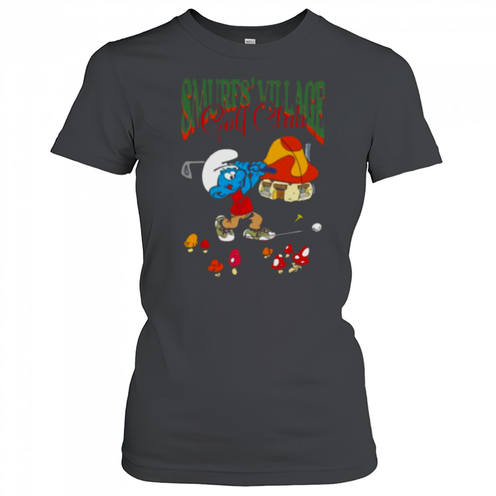 The Smurfs Smurf’s Village Golf Club Retro Cartoon Shirt Women's T-shirt