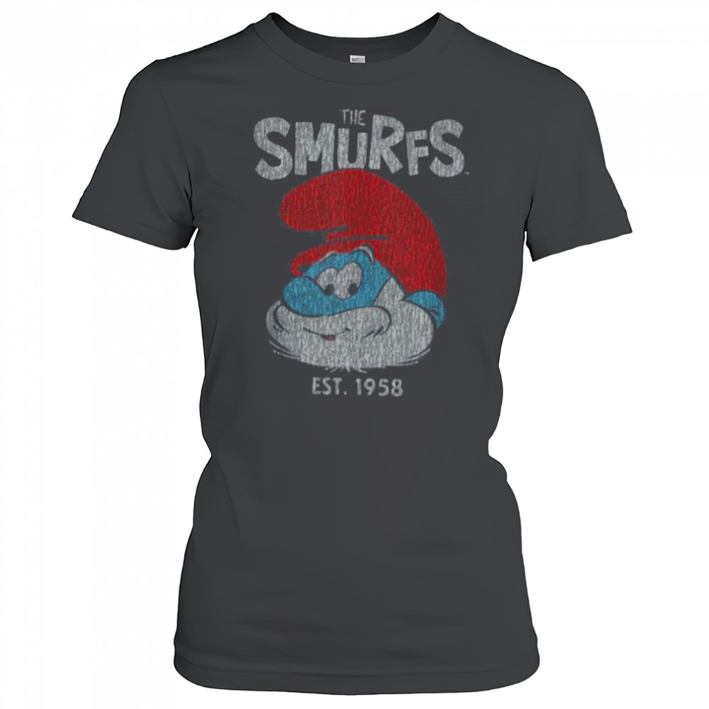 The Smurfs Vintage Papa Smurf Est. 1958 Retro Cartoon Shirt Women's T-shirt