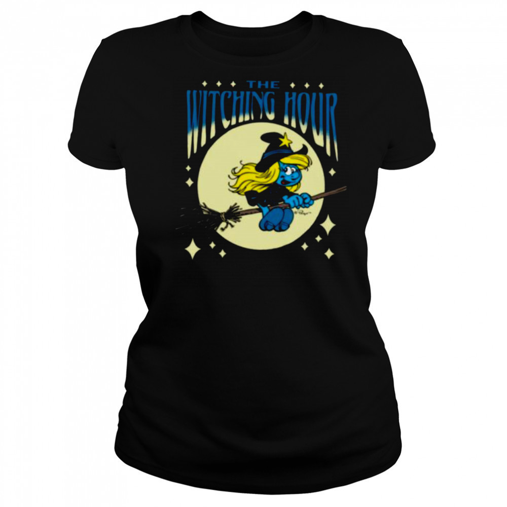 The Smurfs Witching Hour Smurfette Halloween Retro Cartoon Shirt Women's T-shirt
