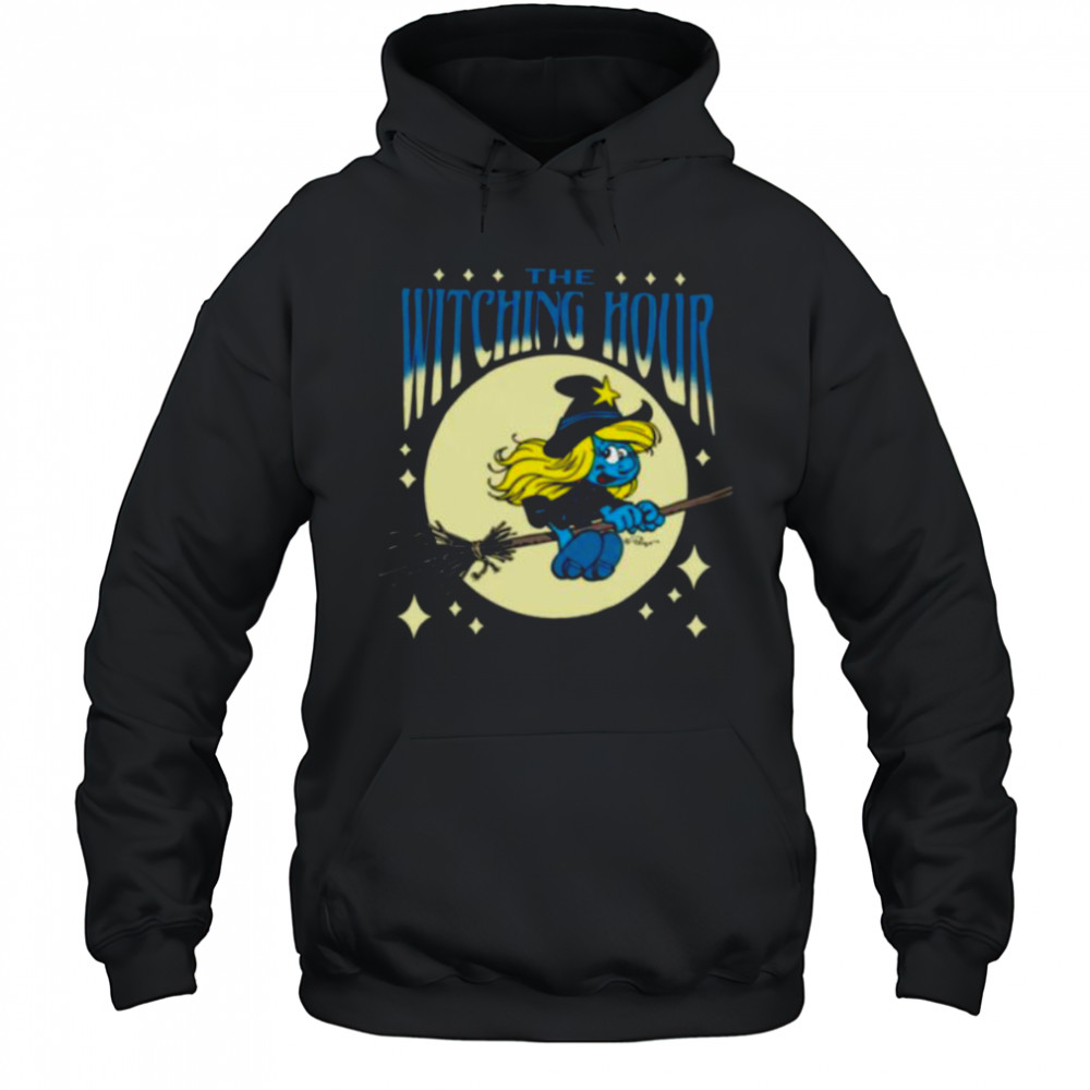 The Smurfs Witching Hour Smurfette Halloween Retro Cartoon Shirt Hoodie