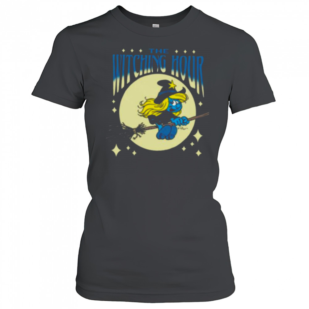 The Smurfs Witching Hour Smurfette Halloween Retro Cartoon Shirt Women's T-shirt