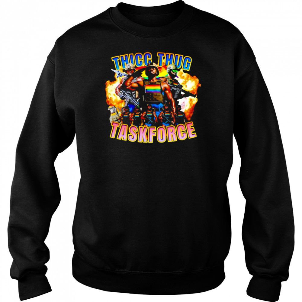 Thicc thug taskforce shirt Hoodie