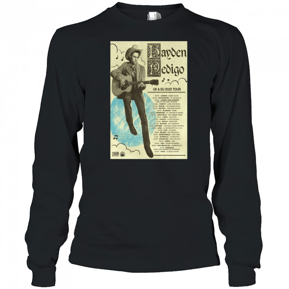 UK & EU Tour 2025 Hayden Pedigo Poster T-Shirt Long Sleeved