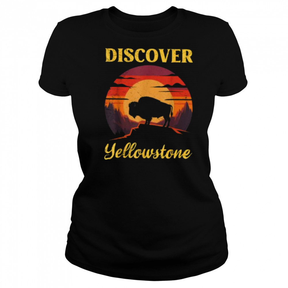USA DISCOVER YELLOWSTONE Wyoming NATIONAL PARK Yellowstone T Shirt Women's T-shirt