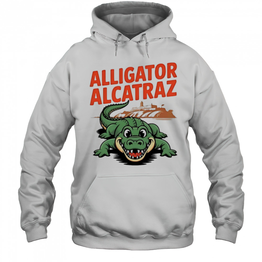 Vintage Alligator Alcatraz cartoon shirt Hoodie