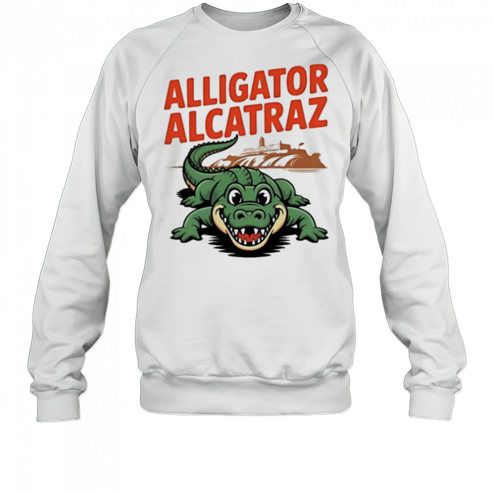 Vintage Alligator Alcatraz cartoon shirt Sweatshirt