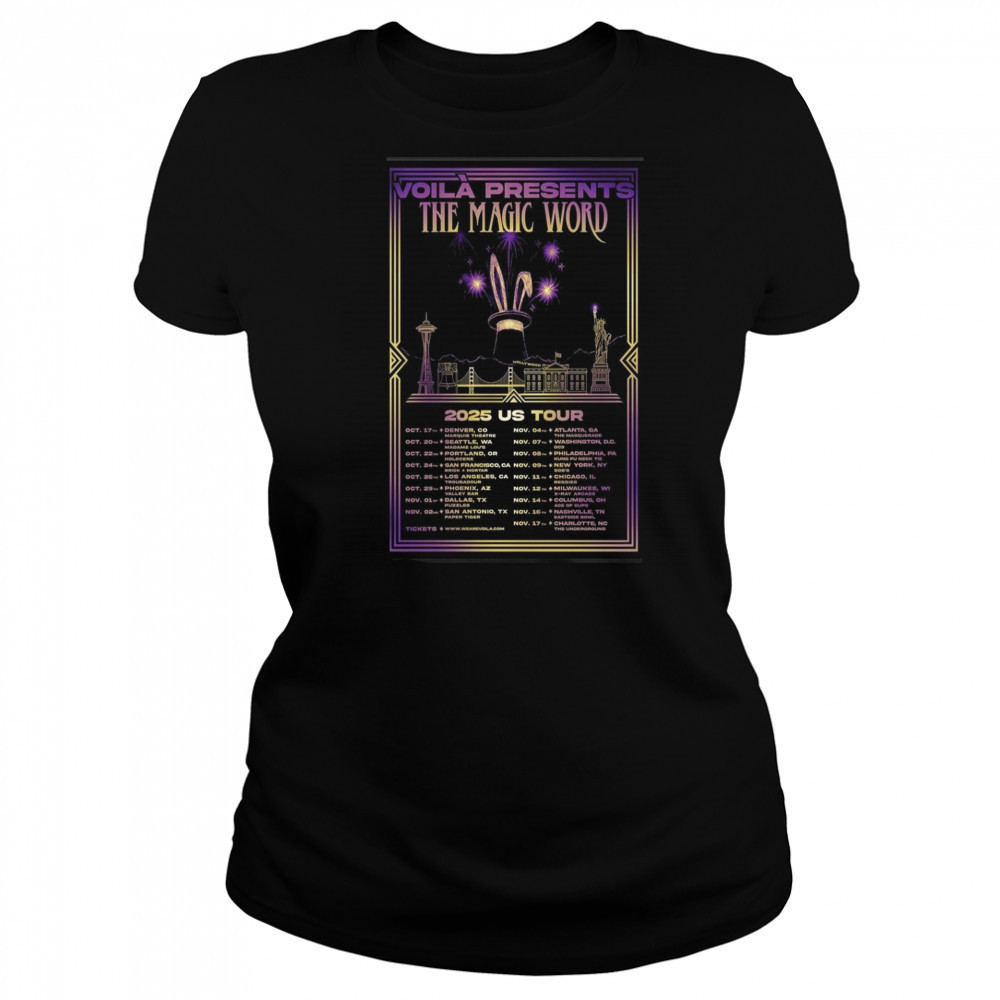 VOILA Band Poster US Tour 2025 T-Shirt Women's T-shirt