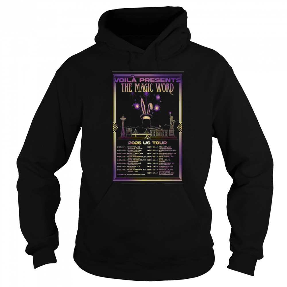 VOILA Band Poster US Tour 2025 T-Shirt Sweatshirt