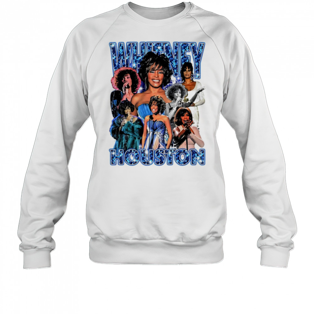 Whitney Houston shiny graphic shirt Sweatshirt