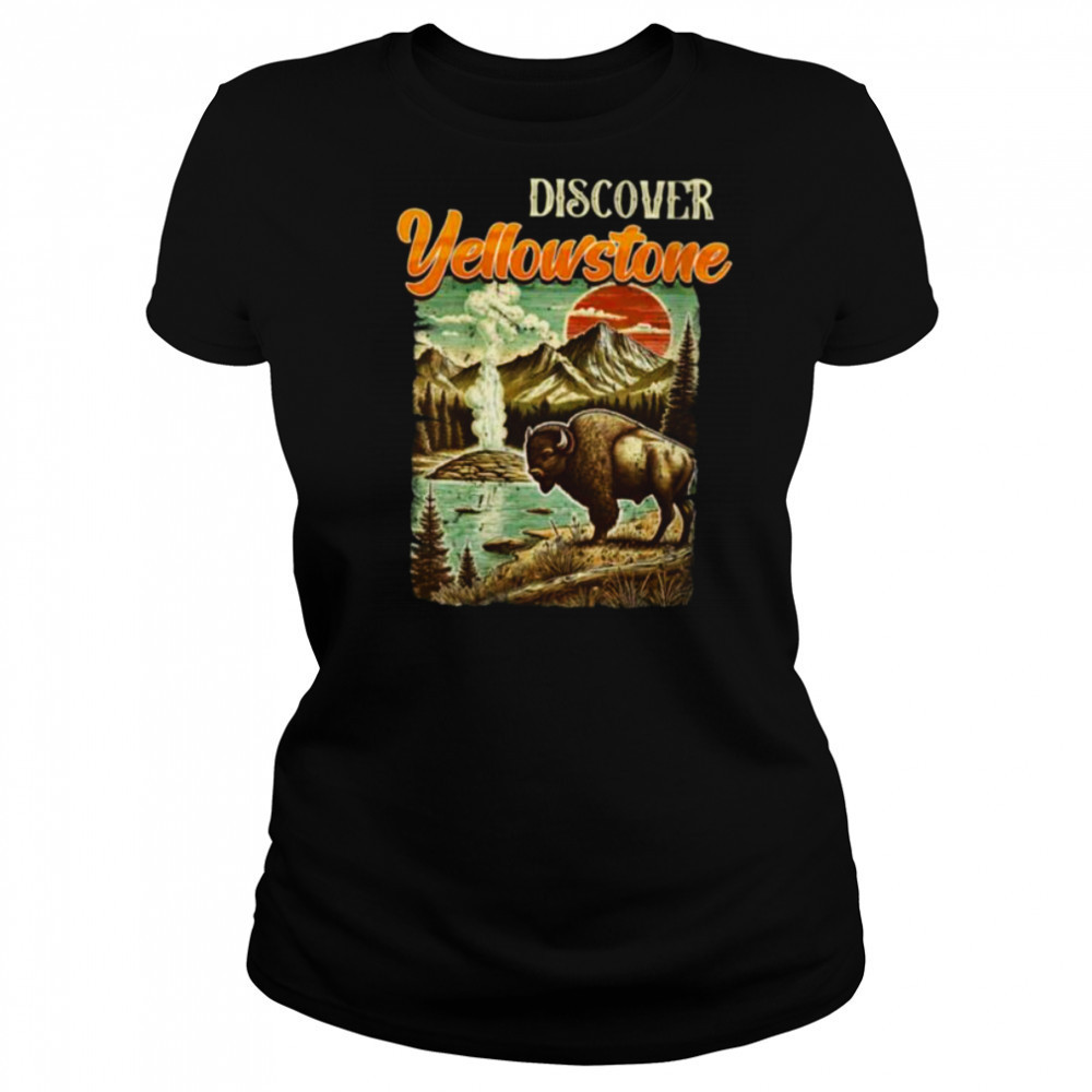 Womens Yellowstone National Park ENTDECKE YELLOWSTONE America Shirt Women's T-shirt