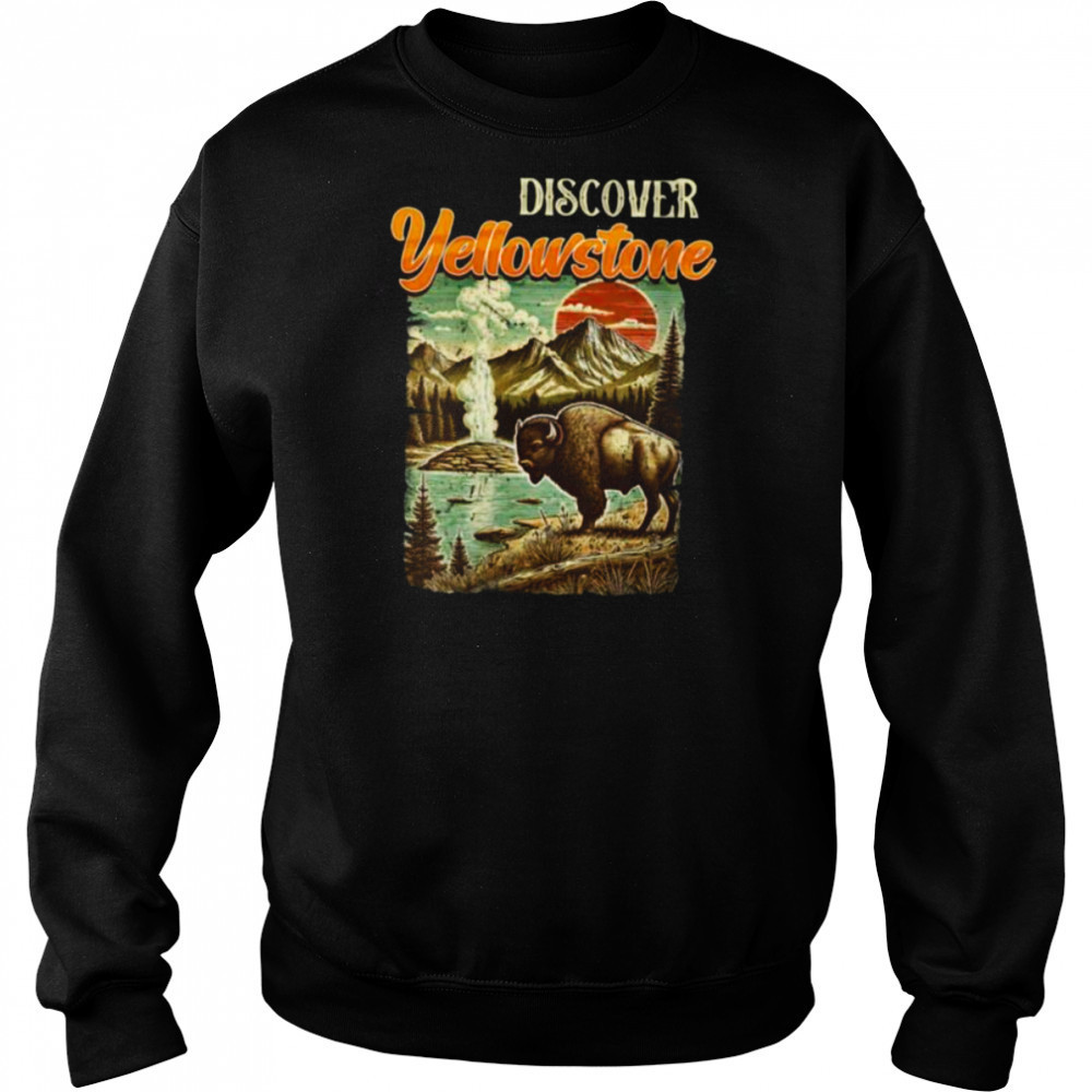 Womens Yellowstone National Park ENTDECKE YELLOWSTONE America Shirt Hoodie