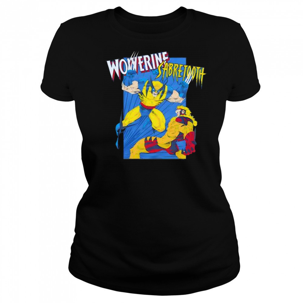 X Men Wolverine Vs Sabretooth shirt Women's T-shirt