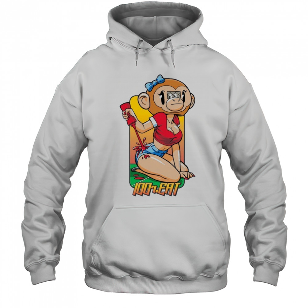 100% Eat Monkey Hookup T-shirt Hoodie