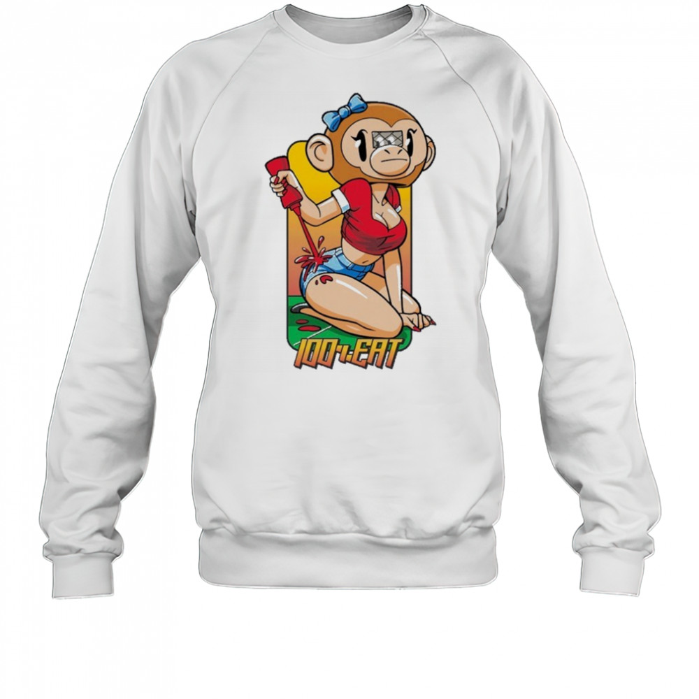 100% Eat Monkey Hookup T-shirt Sweatshirt
