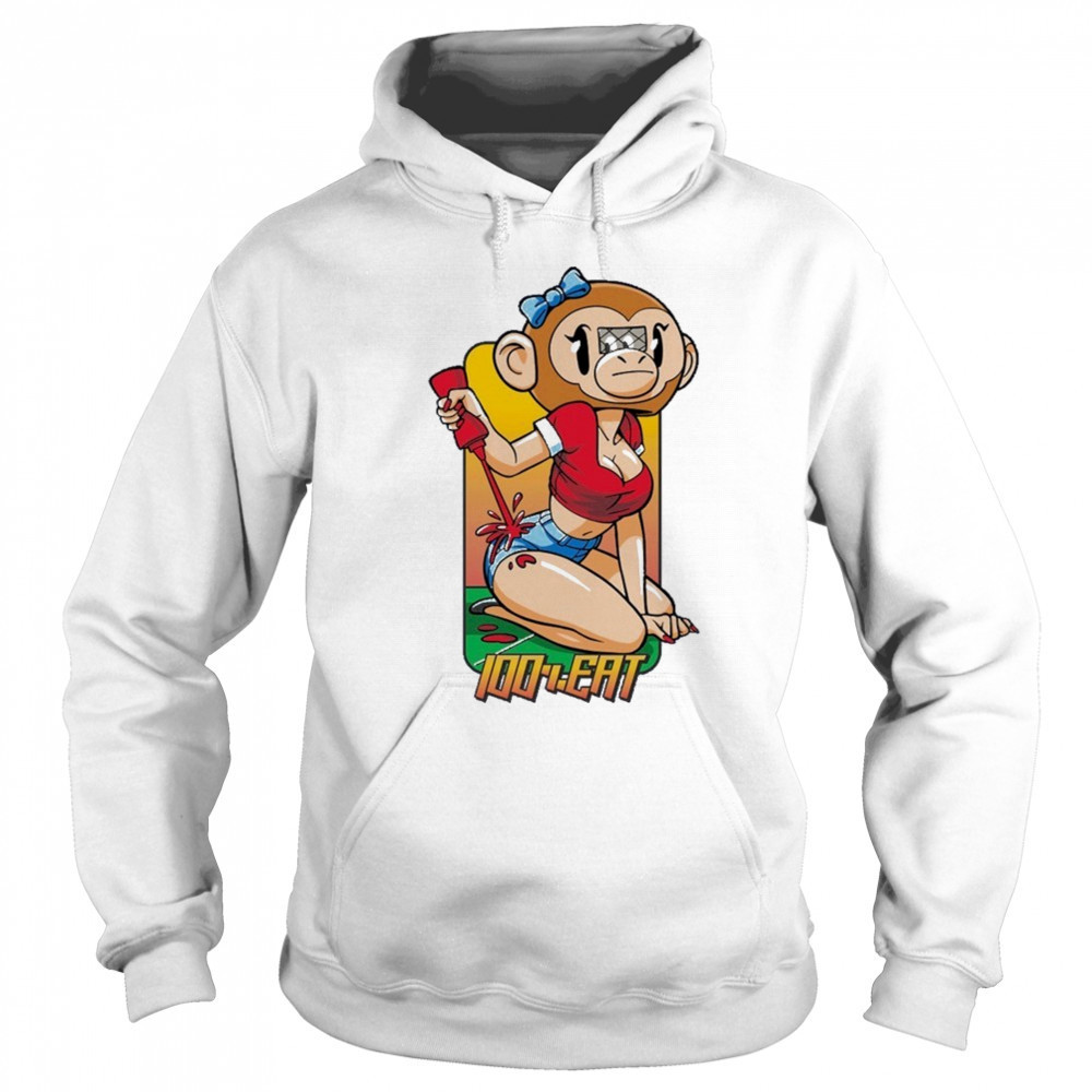 100% Eat Monkey Hookup T-shirt Sweatshirt