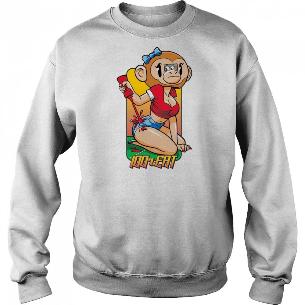 100% Eat Monkey Hookup T-shirt Hoodie