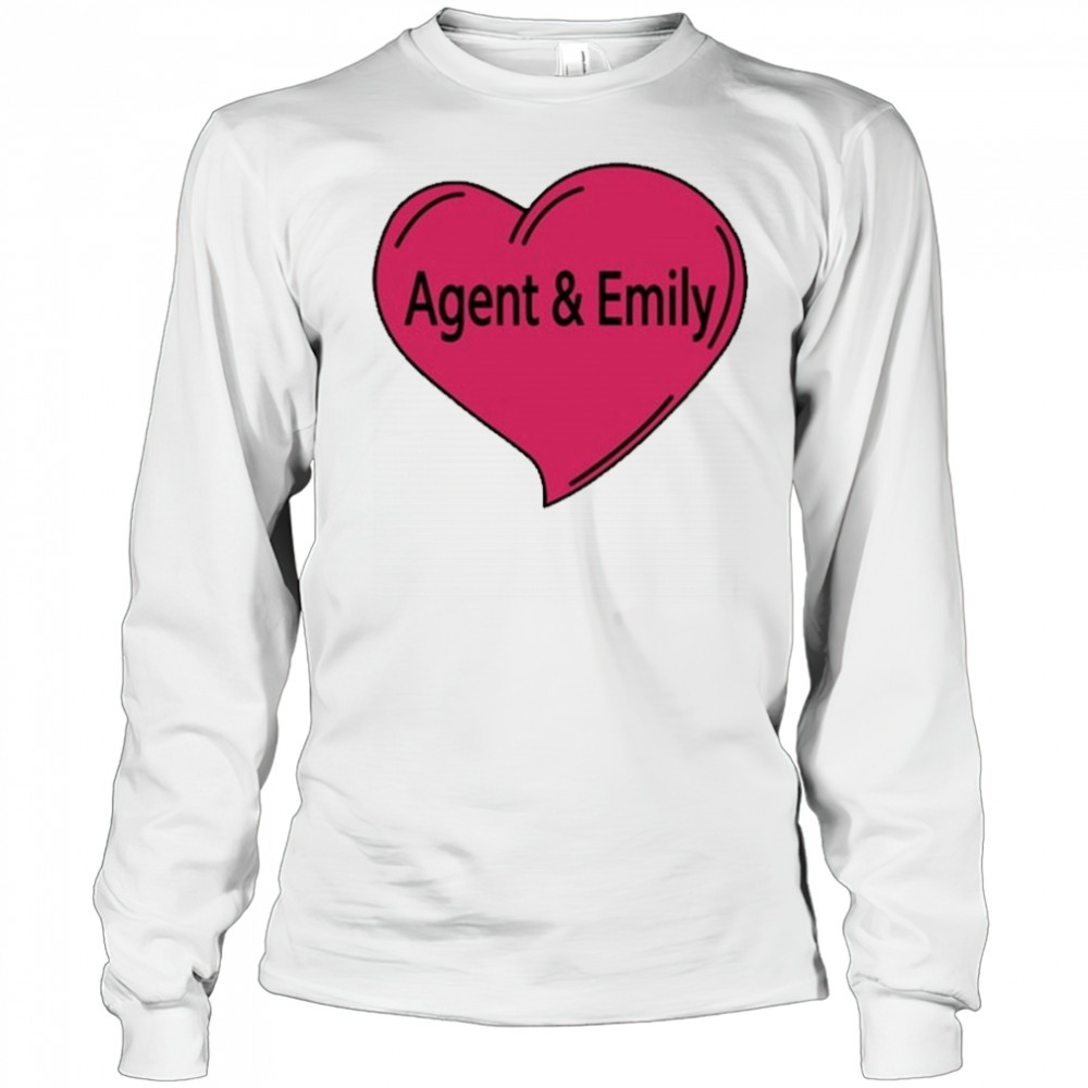 Agent And Emily Heart T-shirt Long Sleeved
