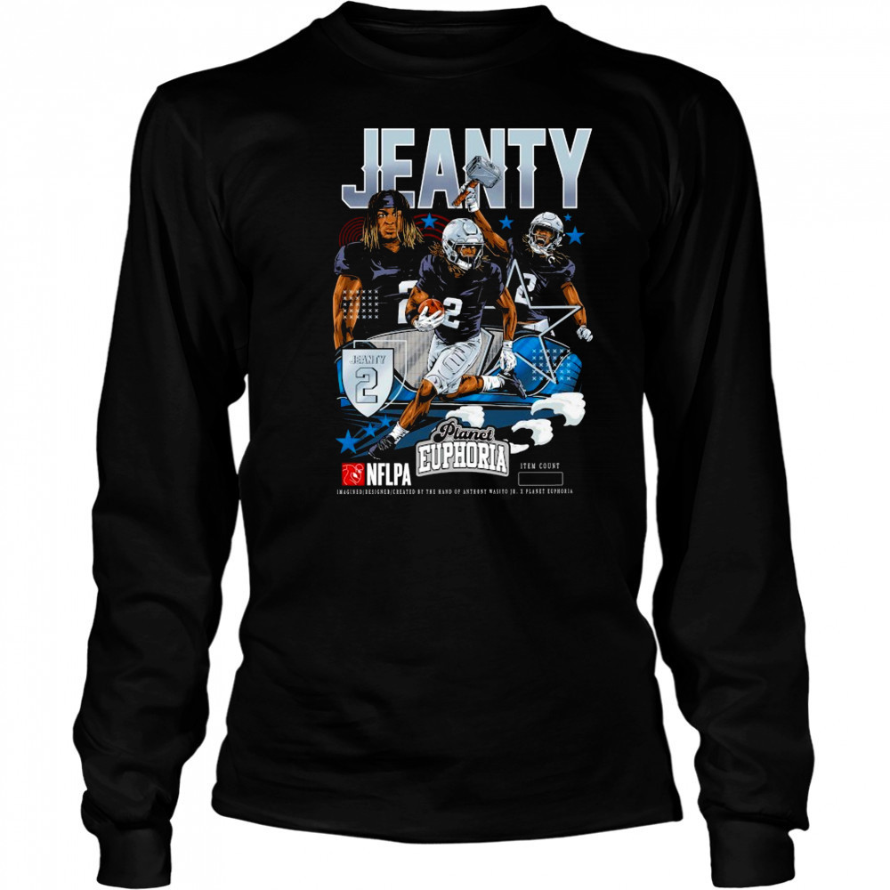 Ashton Jeanty NFLPA Planet Euphoria T-shirt Long Sleeved